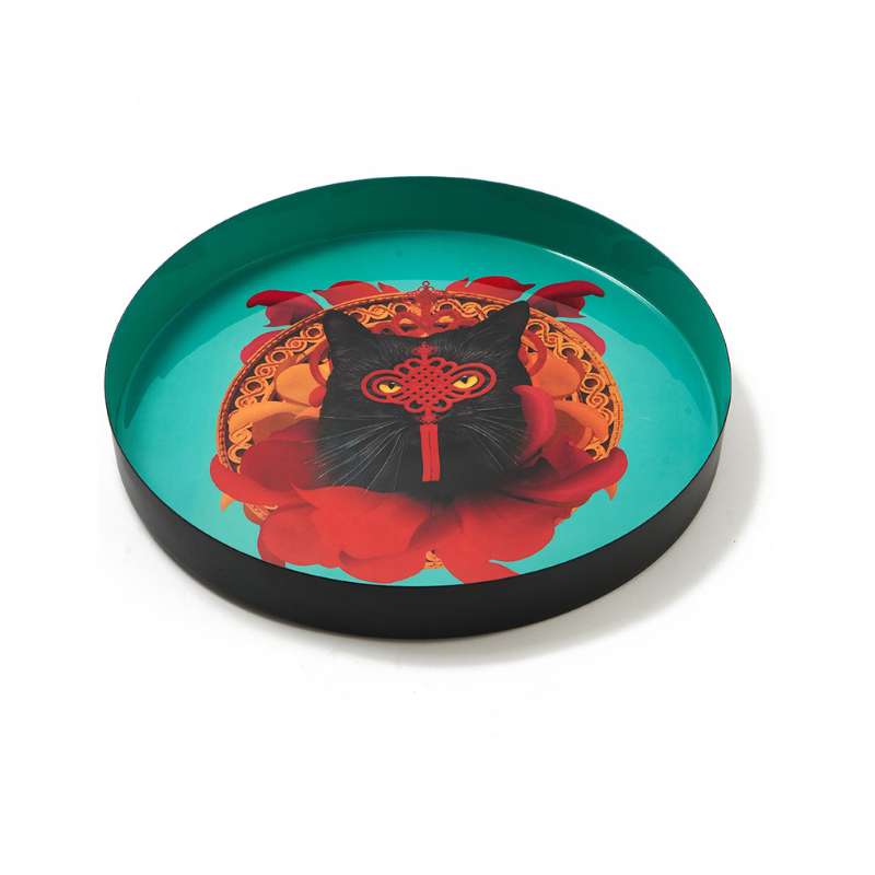 Plateau rond en fer - Ganzgaï