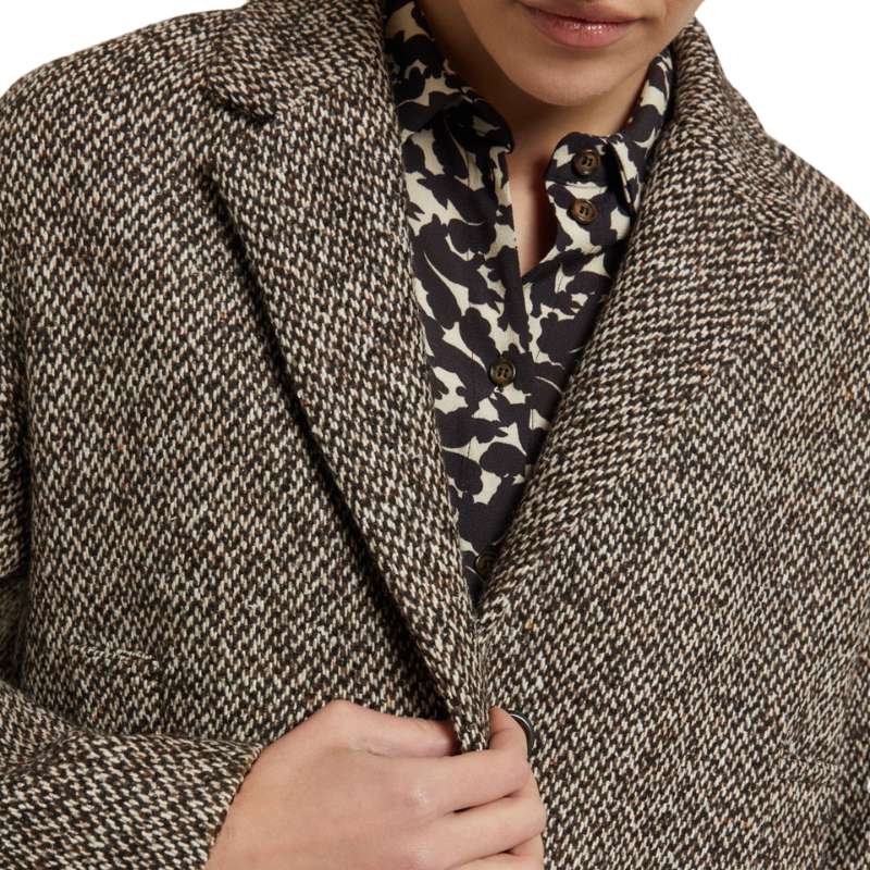 Manteau Midi Mélangé