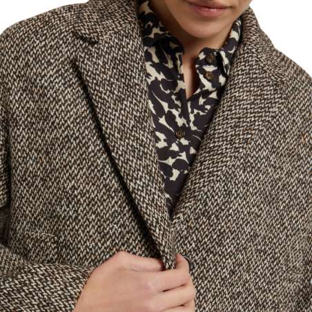 Manteau Midi Mélangé