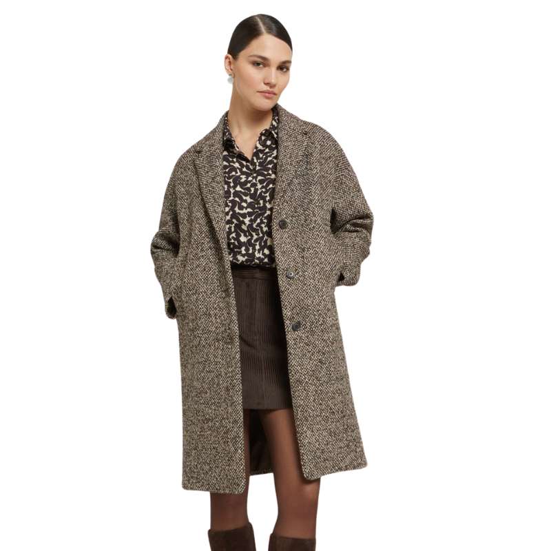 Manteau Midi Mélangé