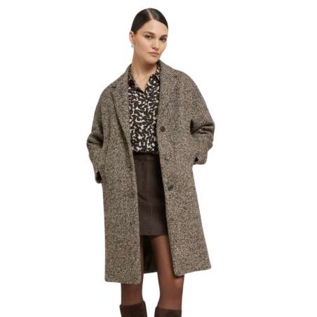 Manteau Midi Mélangé