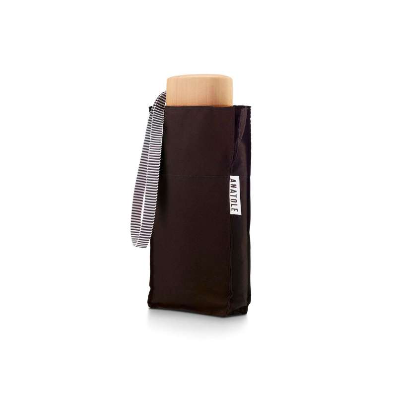 Mini parapluie chocolat noir – micro & solide – EDWIGE