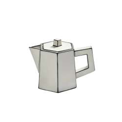 Tea Pot White/black Carte Blan