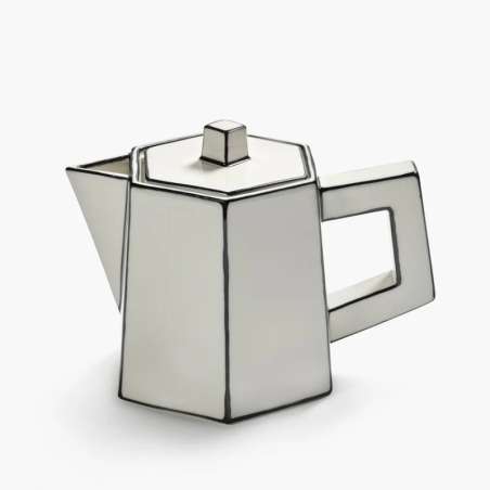 Tea Pot White/black Carte Blan
