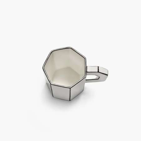 Tea Cup White/black Carte Blan