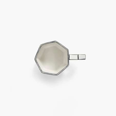 Tea Cup White/black Carte Blan