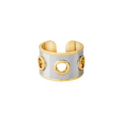 Bague Perforée Cloisonnée