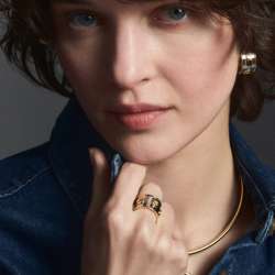 Bague Perforée Cloisonnée