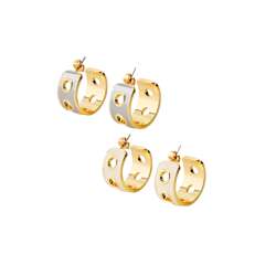 Créole Perforées En Laiton EYELET - Bangle Up