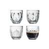 Set 4 Expresso Troquets Assort