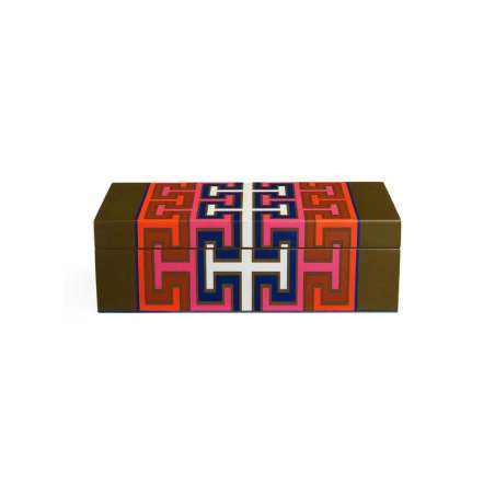 Boîte de rangement décorative en bois laqué - Jonathan Adler