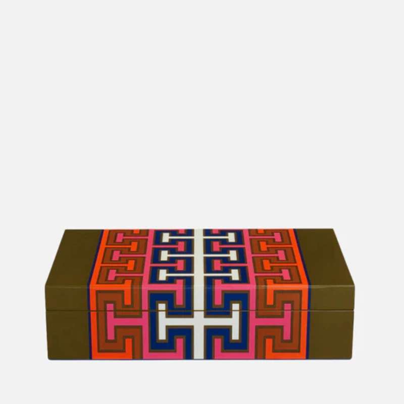 Boîte de rangement décorative en bois laqué - Jonathan Adler