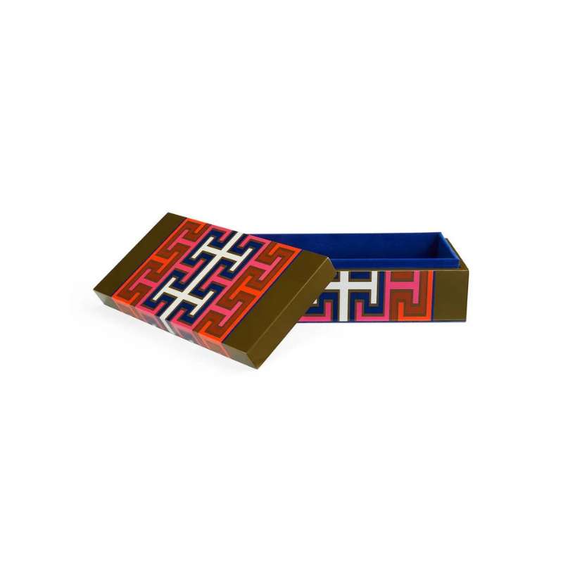 Boîte de rangement décorative en bois laqué - Jonathan Adler