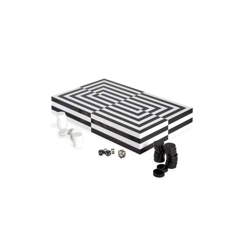 Op Art Backgammon Set