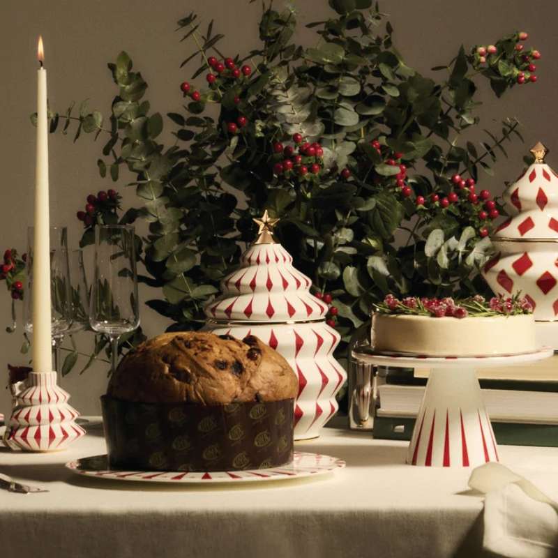 Plat Panettone Porcelaine