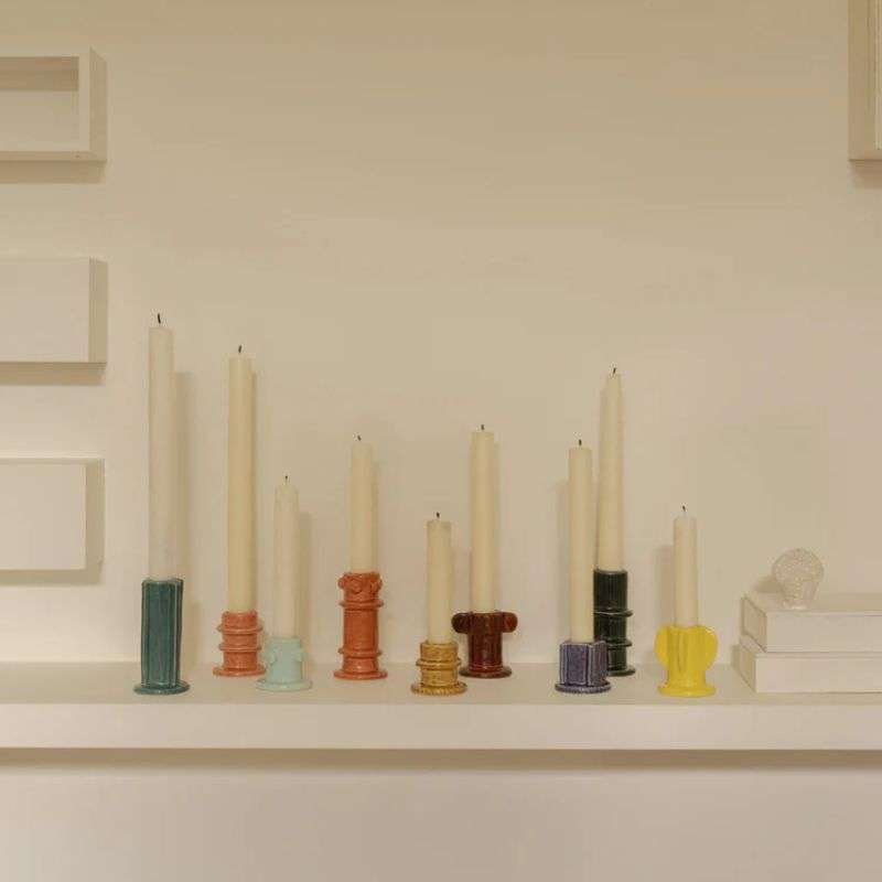 Candle Holder 04 Beige Molly