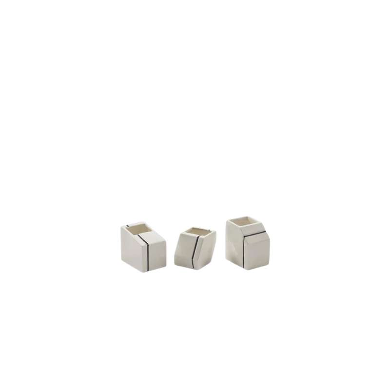 Vase Mini Ass/3 Blue Silos