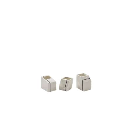 Vase Mini Ass/3 Blue Silos