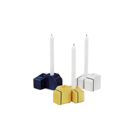 Candle Holder Ass/2 Blue Silos