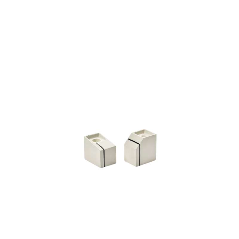 Candle Holder Ass/2 Blue Silos