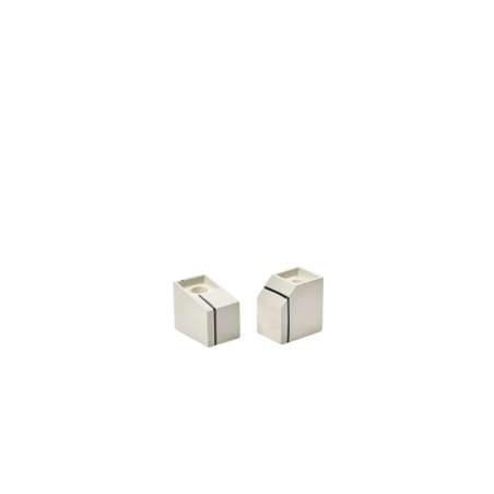 Candle Holder Ass/2 Blue Silos