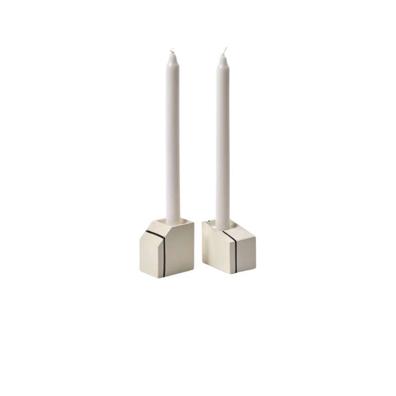 Candle Holder Ass/2 Blue Silos