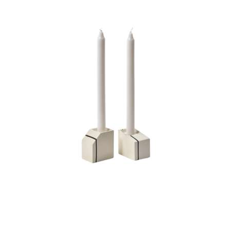 Candle Holder Ass/2 Blue Silos