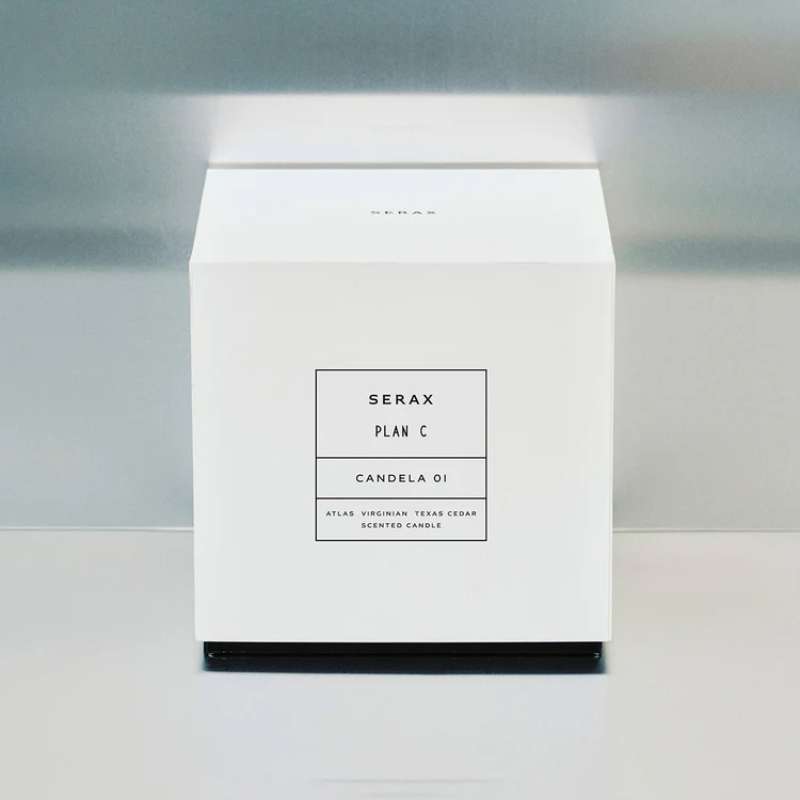Scented Candle L Blue Black Ca