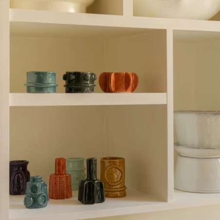 Tealight Holder Ass/3 Glazed M