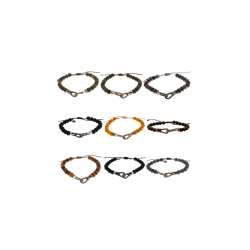 Bracelet Pierre Ronde You Monte Sur Fil Avec Macrame