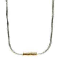 Collier Chaine Serpent Avec Douilles Martelees