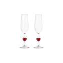 Set De 2 Stem Glass Cuore Tumbler Cuore