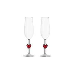 Set De 2 Stem Glass Cuore Tumbler Cuore