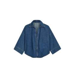 Blouse Denim Kimono Cotton