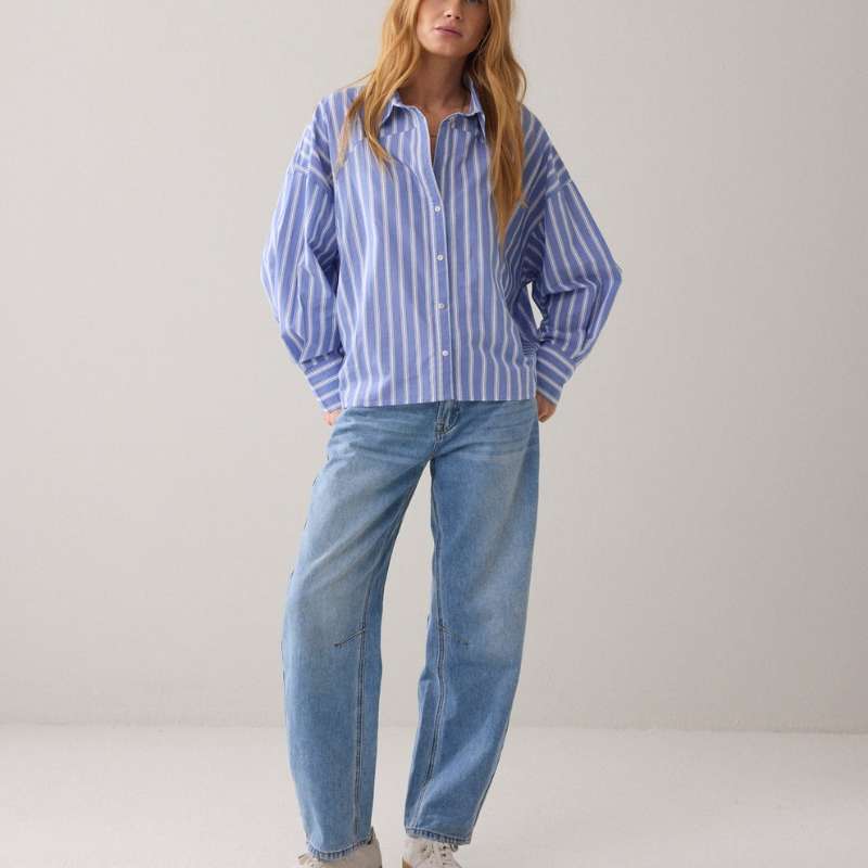 Blouse Shirt Stripe