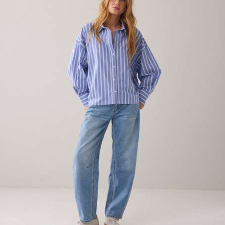 Blouse Shirt Stripe