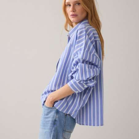 Blouse Shirt Stripe