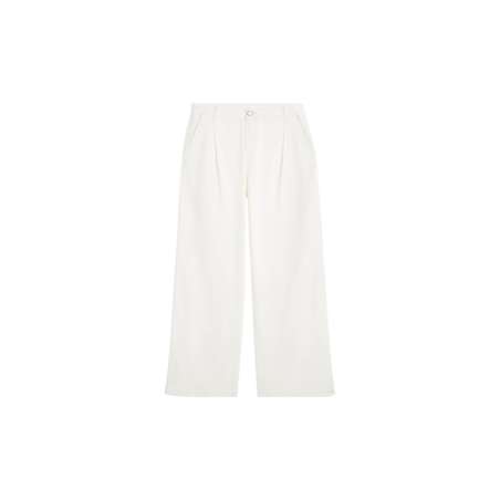 Wide Leg Jeans White Denim