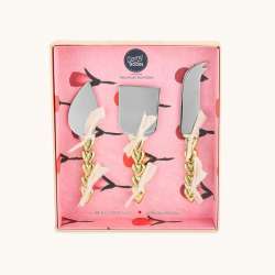 Holly Heart Cheese Set