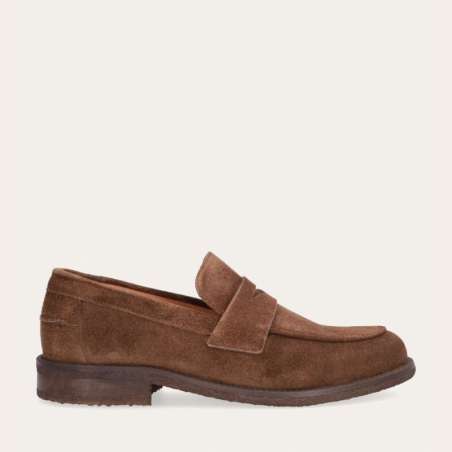 Mocassin Semelle CrepeBout Arrondi, Surpiqures