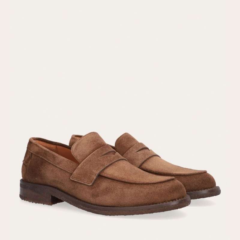 Mocassin Semelle CrepeBout Arrondi, Surpiqures