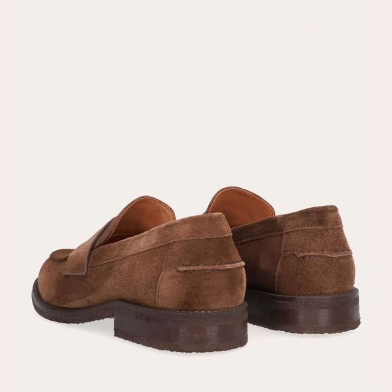 Mocassin Semelle CrepeBout Arrondi, Surpiqures