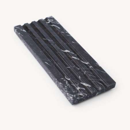 Grand Porte Savon Sirius En Marbre Noir