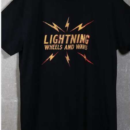 Tee-shirt Lightning Mc Col Rond Print Poitrine