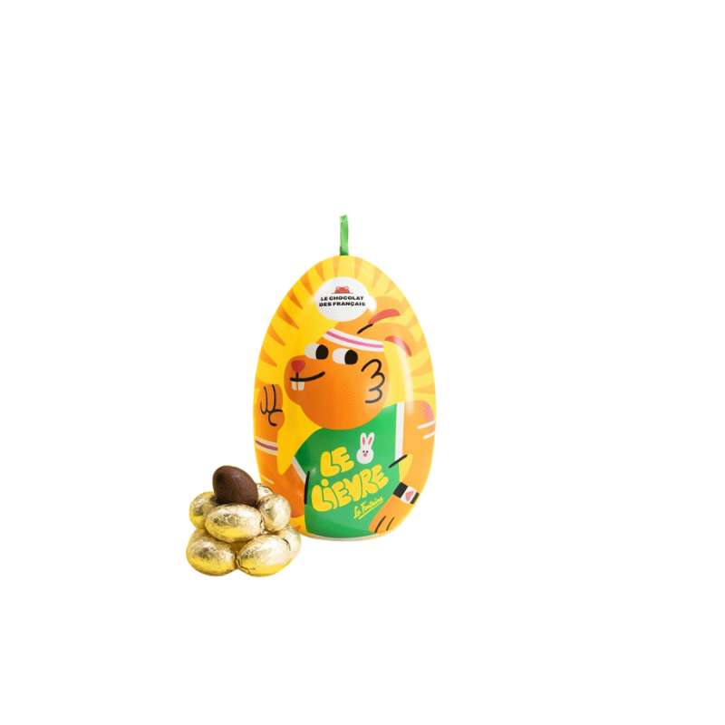 Oeufs Praline Gianduja Feuille Choco Noir