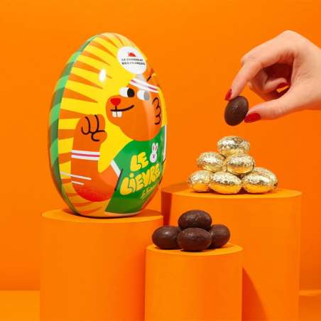 Oeufs Praline Gianduja Feuille Choco Noir