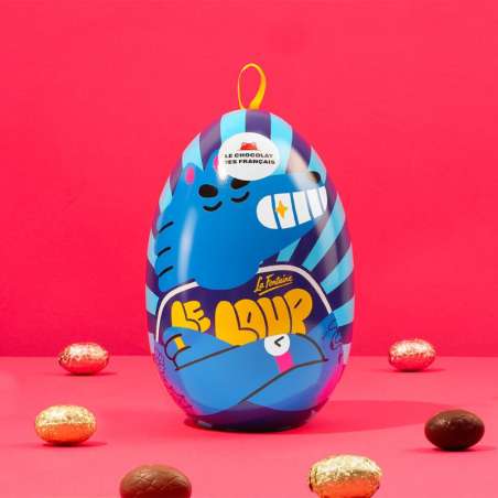 Oeufs Praline Caramel LaitGianduja Feuillete Noir / 225g