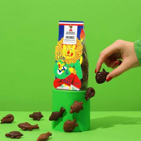 Sachet De Friture ChocolatNoir Et Lait (150g)