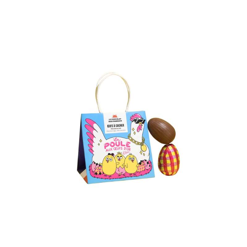 Sac Contenant 5 Oeufs à Cacher Au Chocolat Au Lait (110g)