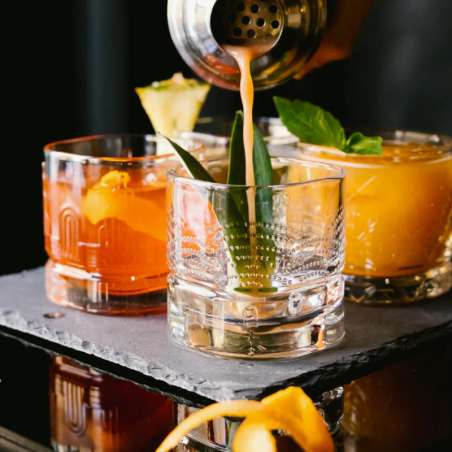 Coffret 4 gobelets à whisky "Dandy"